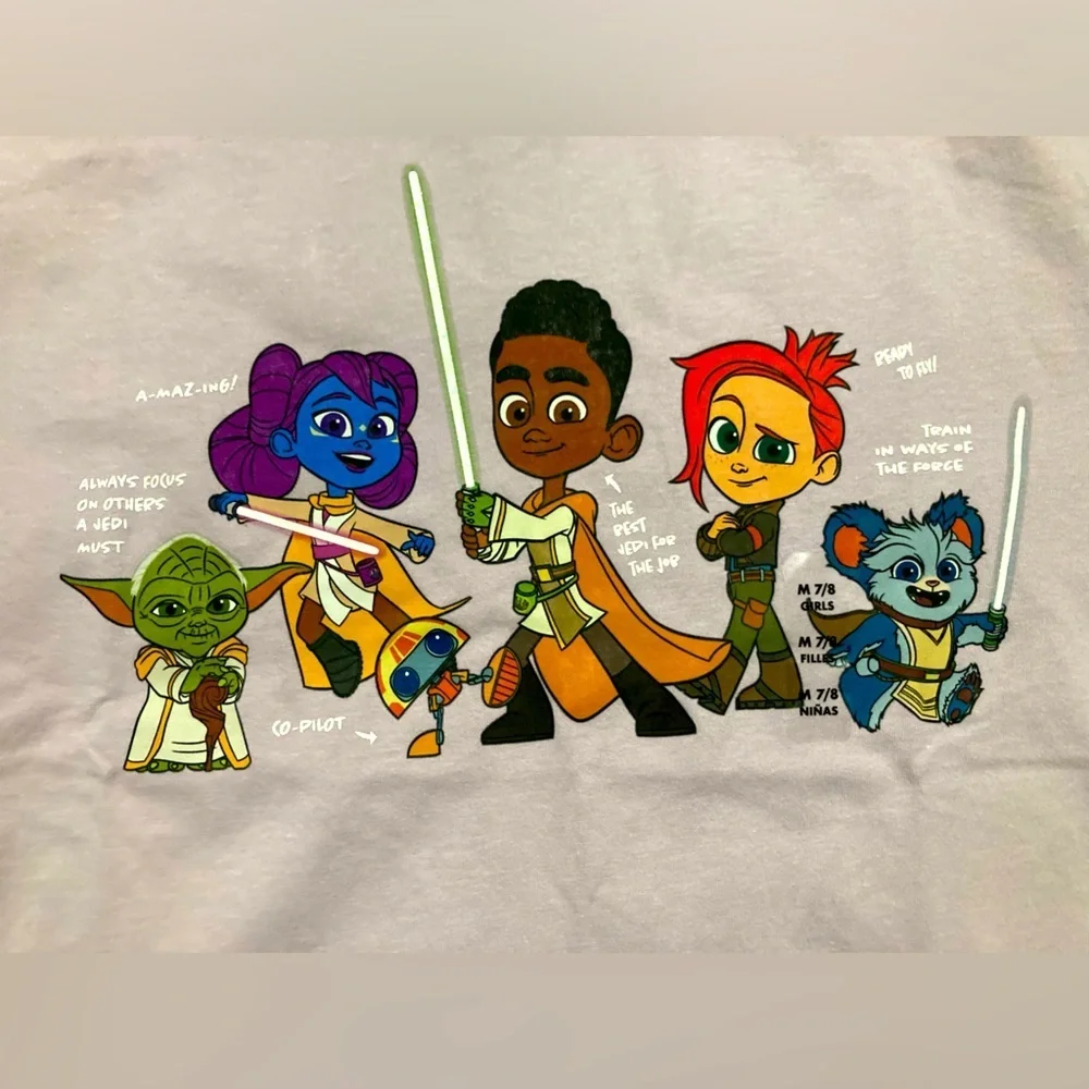 Star Wars- Young Jedi Adventures purple tee shirt